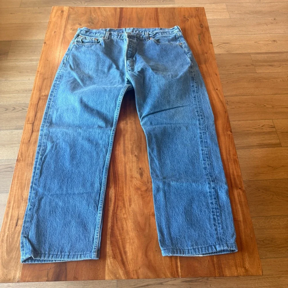 Levi's Men's Vintage Blue 501's Button Fly Jeans Size 38x29
